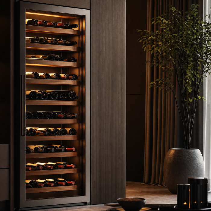 Premium Dunavox wijnkoelkast met glasdeur