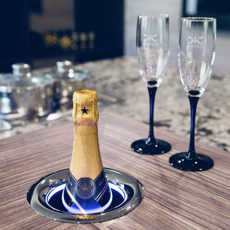 Champagne koeler inbouw