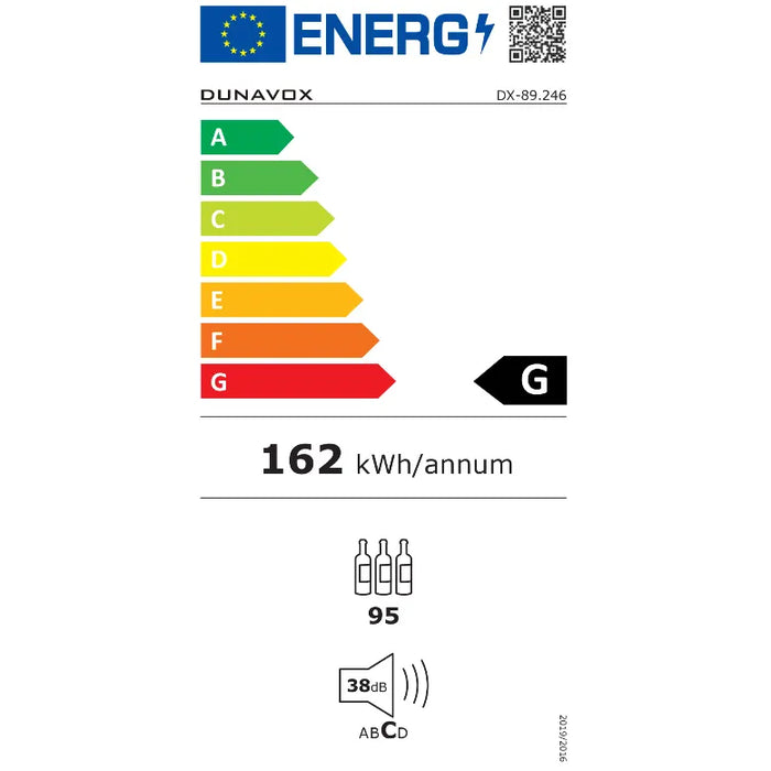 Dunavox Joy-89 Wijnkoelkast | DX-89.246TB | 3 Zones - Mijn-Wijnkoelkast