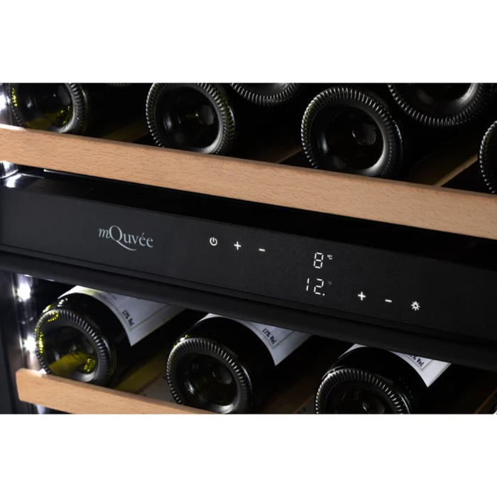 mQuvée WineCave 800 60D | WCD60FGB-800 Wijnkoelkast | 2 Zones - Mijn-Wijnkoelkast