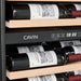 Cavin Arctic Collection 60D Shallow ACD60SFGB onderbouw wijnkoelkast, detail van de bediening