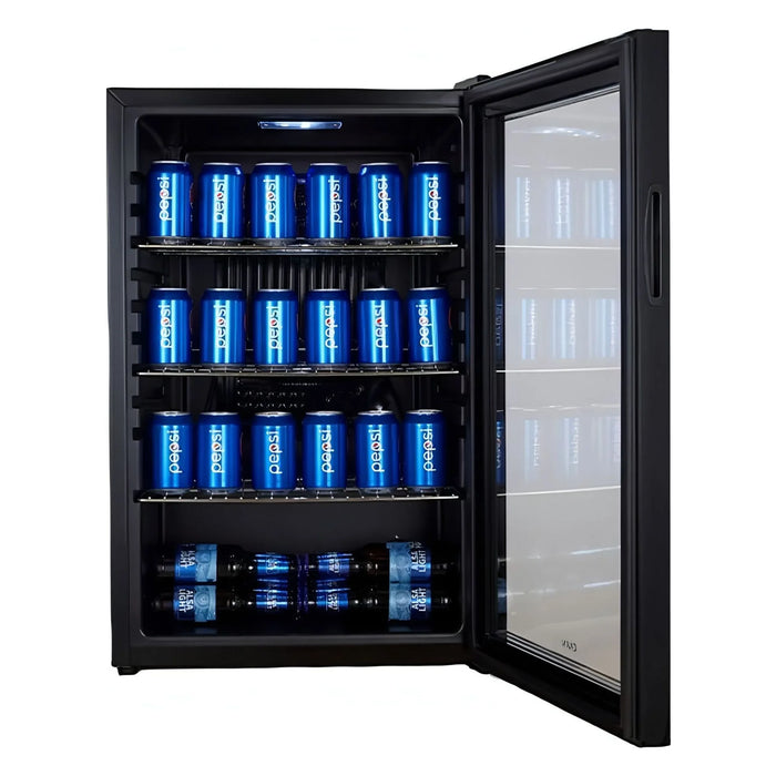 Cavin Northern Collection 115 NC-115B vrijstaande bierkoelkast, vooraanzicht met geopende deur