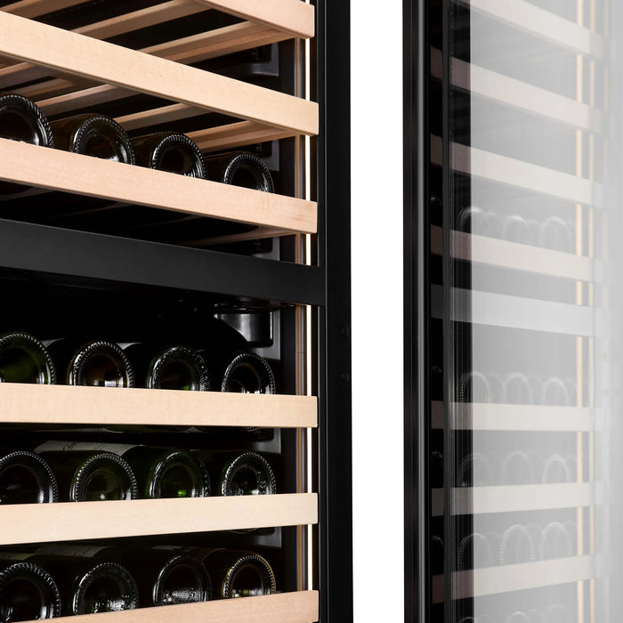 Cella FWS154D-BLACK vrijstaande wijnkoelkast, detailfoto