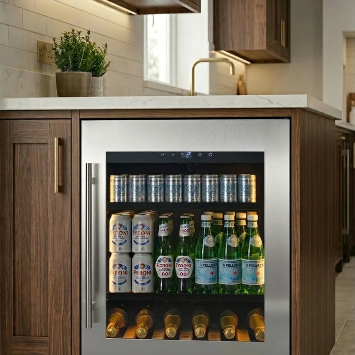 Cella KitchenLine BV34-SSH onderbouw drankkoelkast, in een keuken