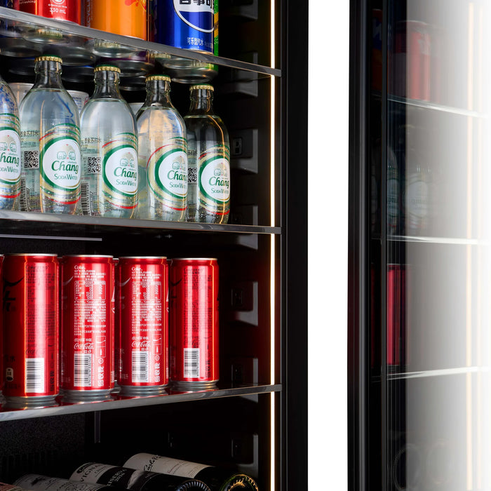 Cella WBV75D-BLACK vrijstaande wijn- en drankkoelkast, detailfoto
