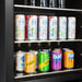 Cella WBV93D-BLACK vrijstaande wijn- en drankkoelkast, detailfoto