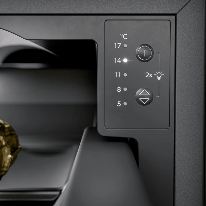 Dometic DrawBar inbouw wijnlade, bediening met vijf temperatuurstanden