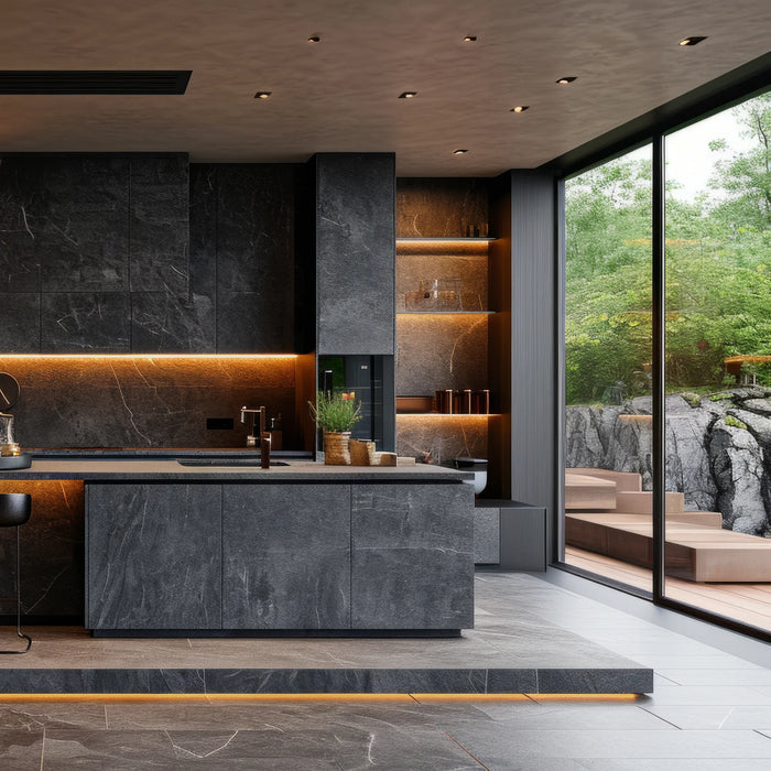 Dunavox Balance-65 inbouw wijnkoelkast, in een keuken