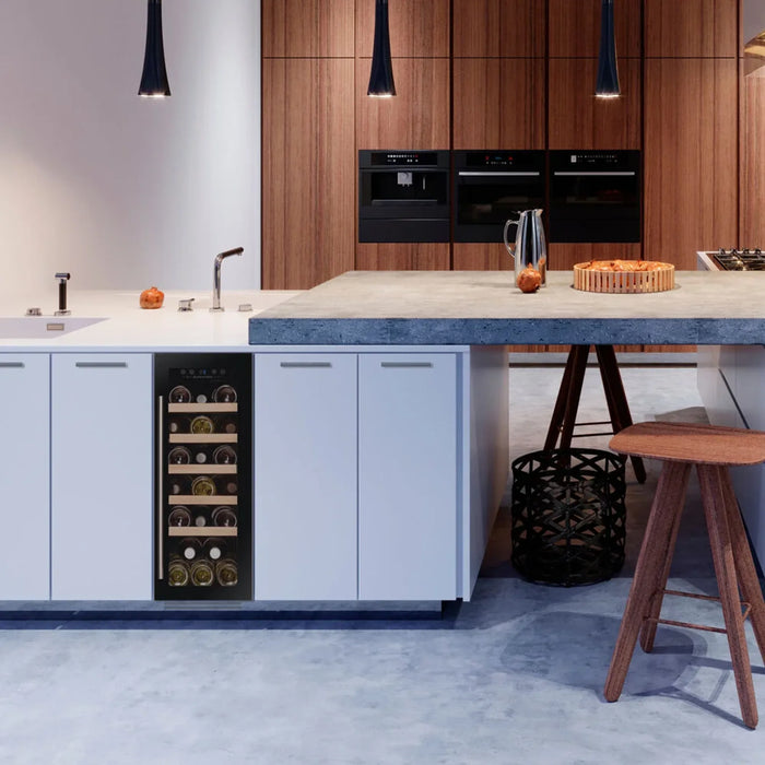 Dunavox Flow-19 DAUF-19.58B onderbouw wijnkoelkast, ingebouwd in een keuken