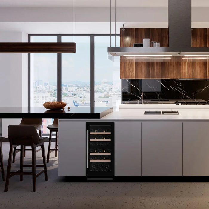 Dunavox Flow-32D onderbouw wijnkoelkast, in een keuken