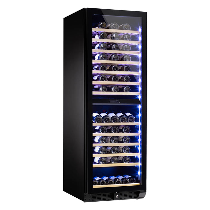 Dunavox Grande-166 vrijstaande wijnkoelkast, blauwe verlichting