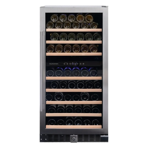 Dunavox Grande-94 vrijstaande wijnkoelkast RVS, productfoto