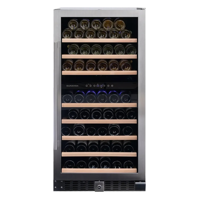 Dunavox Grande-94 vrijstaande wijnkoelkast RVS, productfoto