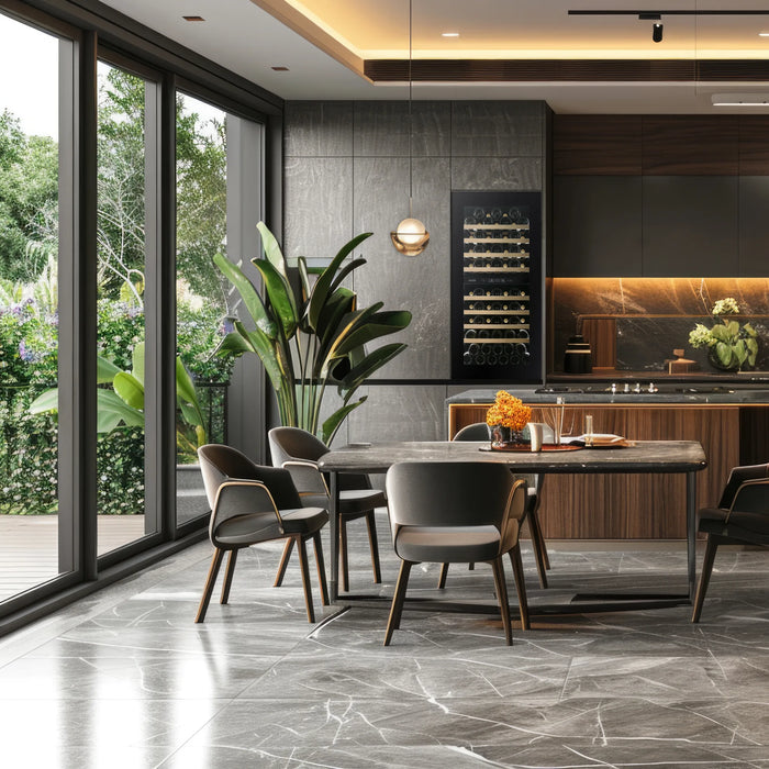 Dunavox Horizon-70 inbouw wijnkoelkast, in een keuken