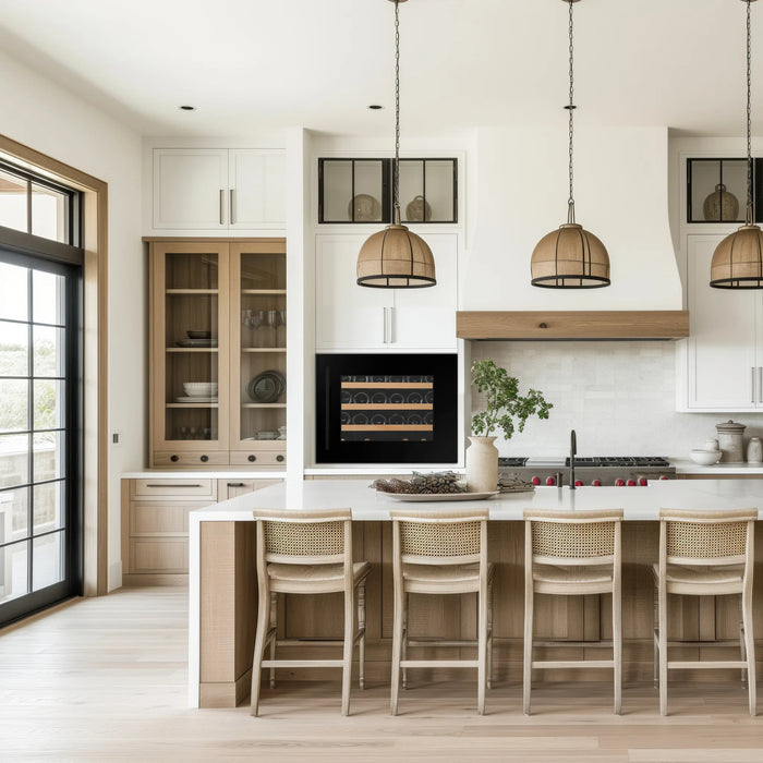 Dunavox Joy-24 inbouw wijnkoelkast, in een keuken