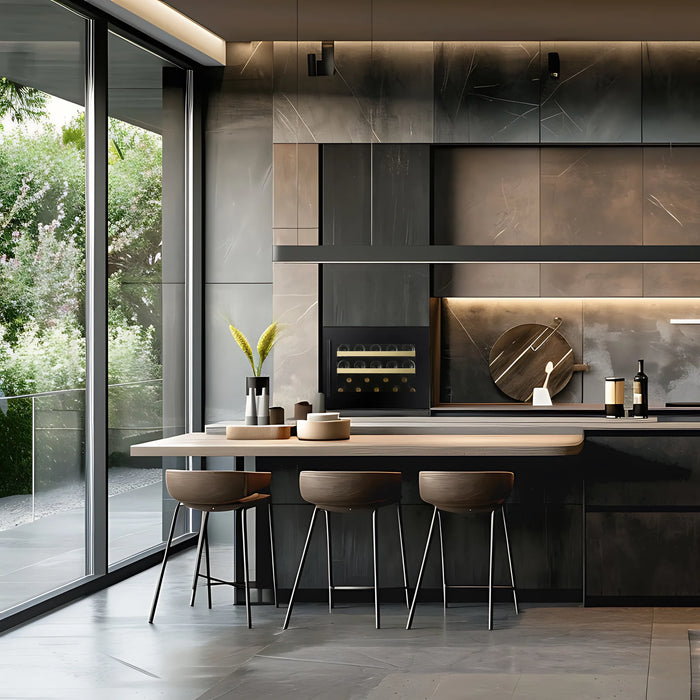 Dunavox Prime-19 inbouw wijnkoelkast, in een keuken
