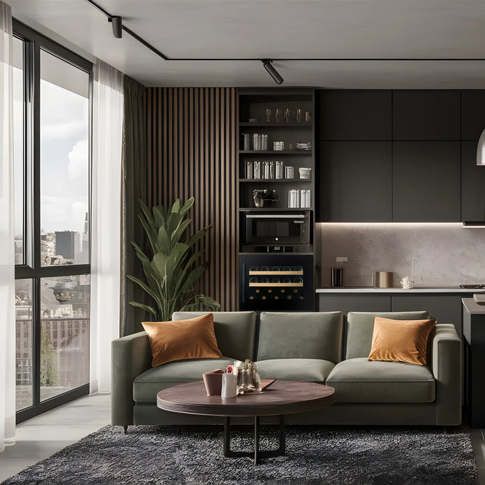 Dunavox Prime-19 inbouw wijnkoelkast, in een keuken