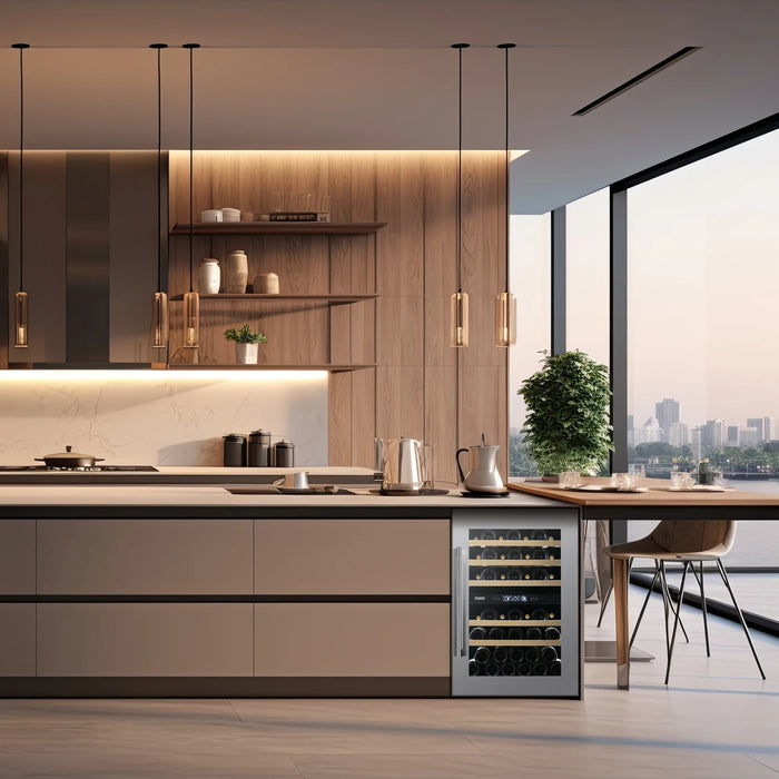 Dunavox Spirit-44 inbouw wijnkoelkast, in een keuken
