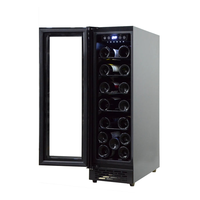 LeCellier LC20BUF met open deur en 20 flessen