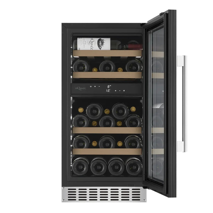 mQuvée WineCave 700 40D WCD40-700 met geopende deur en flessen
