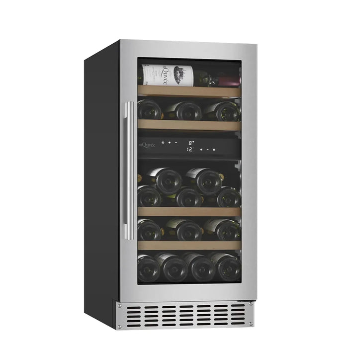 mQuvée WineCave 700 40D WCD40-700 schuin aanzicht met gesloten deur (afgebeeld in RVS)