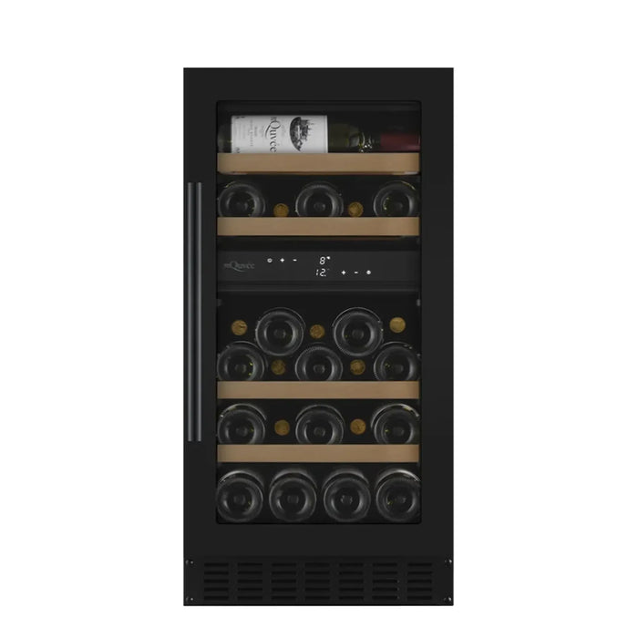 mQuvée WineCave 700 40D WCD40AB-700 onderbouw wijnkoelkast antraciet zwart, vooraanzicht