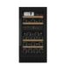 mQuvée WineCave 700 40D WCD40AB-700 onderbouw wijnkoelkast antraciet zwart, vooraanzicht