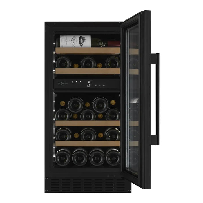 mQuvée WineCave 700 40D WCD40AB-700 met geopende deur en flessen