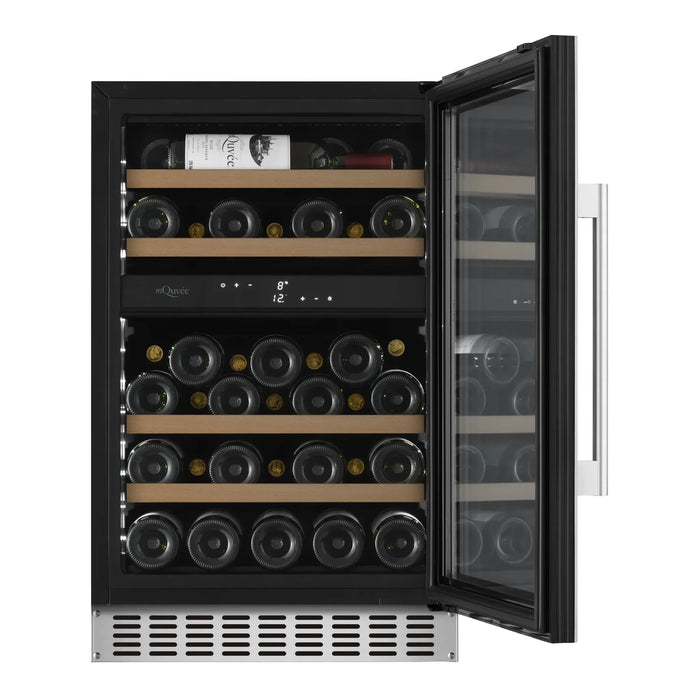 mQuvée WineCave 700 50D WCD50S-700 met geopende deur en flessen