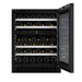 mQuvée WineCave 700 60D Exclusive WCED60FGBP-700 met geopende deur en flessen