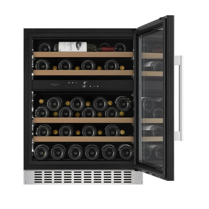 mQuvée WineCave 700 60D WCD60-700 met geopende deur en flessen
