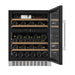 mQuvée WineCave 700 60D WCD60S-700 met geopende deur en flessen