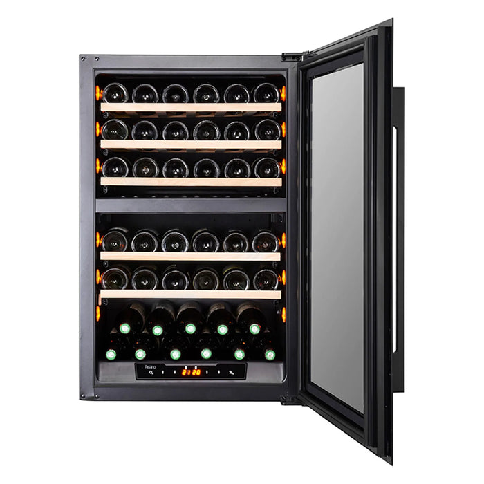 Pevino Majestic PI48D-B met open deur en flessen
