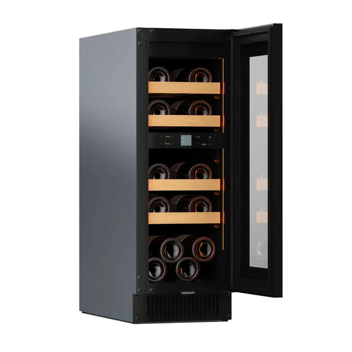 Pevino Noble PN18D-HHB met open deur en flessen