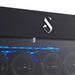 Swisscave Classic WL120F-BLACK vrijstaande wijnkoelkast, logo en verlichting