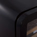 Swisscave Classic WL120F-BLACK vrijstaande wijnkoelkast, afgeronde hoek van de behuizing