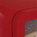 Swisscave Classic WL120F-RED vrijstaande wijnkoelkast, afgeronde hoek van de behuizing