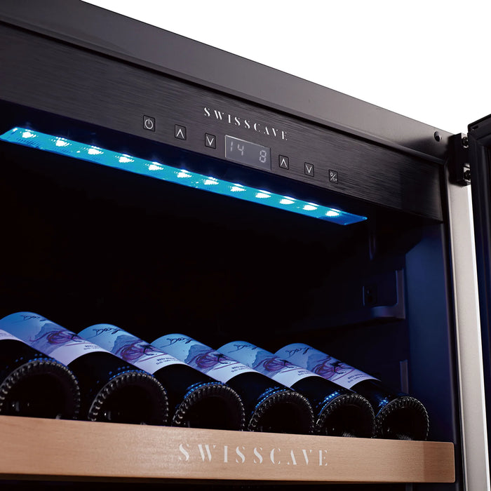 Swisscave Classic WL455DF vrijstaande wijnkoelkast, bedieningspaneel