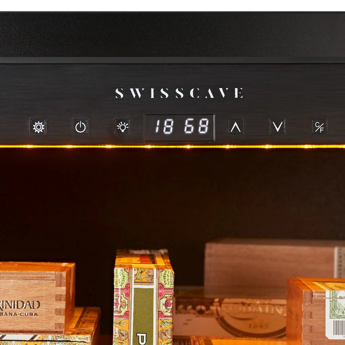 Swisscave CLB-160 vrijstaande humidor, bedieningspaneel