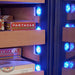 Swisscave CLB-160 vrijstaande humidor, verlichting in blauw
