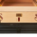 Swisscave CLB-360 vrijstaande humidor, cederhouten legger met greep