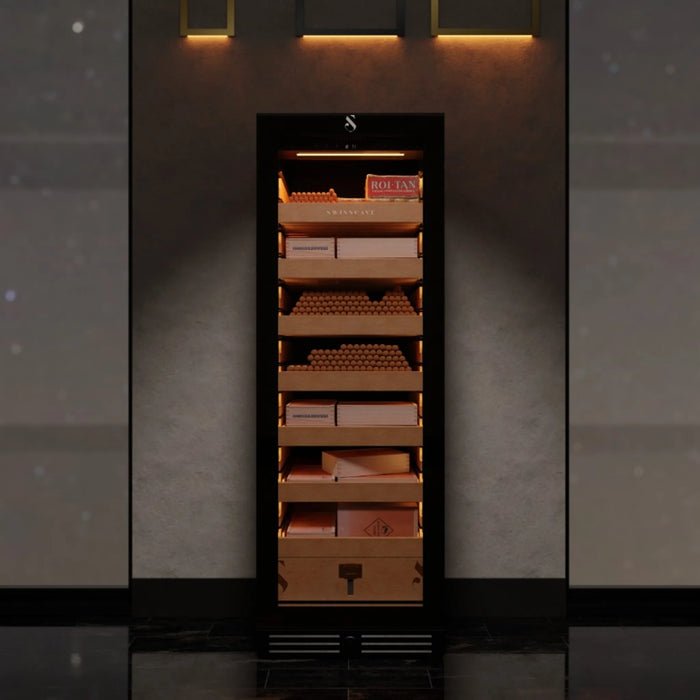 Swisscave CLB-460 vrijstaande humidor, sfeerfoto