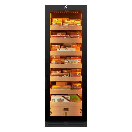 Swisscave CLB-460 vrijstaande humidor, vooraanzicht