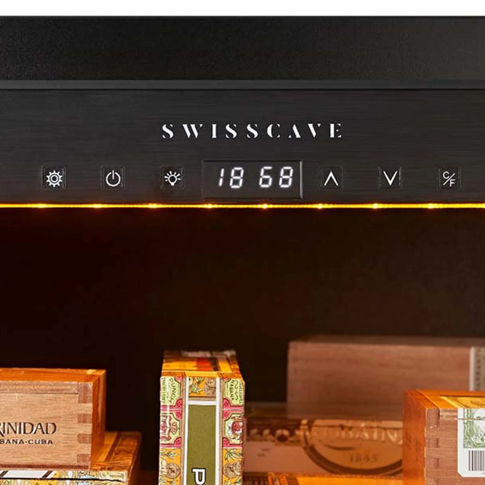 Swisscave CLB-460 vrijstaande humidor, bedieningspaneel