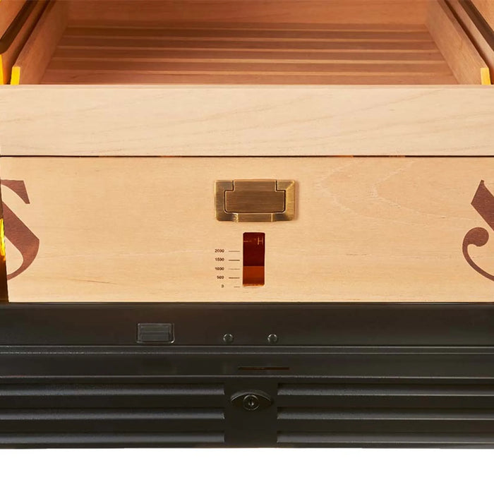 Swisscave CLB-460 vrijstaande humidor, cederhouten legger met greep
