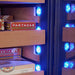 Swisscave CLB-460 vrijstaande humidor, verlichting in blauw