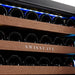 Swisscave Luxury WIB-178DF inbouw wijnkoelkast, verlichting in blauw