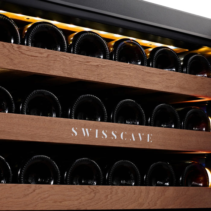 Swisscave Luxury WIB-178DFP inbouw wijnkoelkast, verlichting in amber