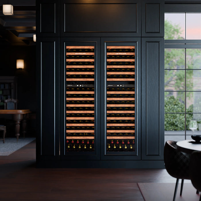 Swisscave Luxury WIB-178DFP inbouw wijnkoelkast, in de woonkamer
