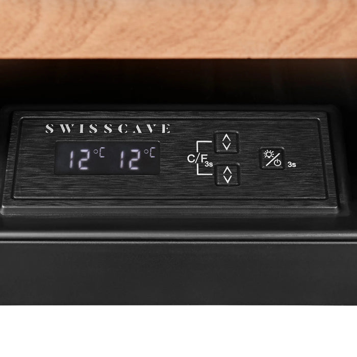Swisscave Luxury WIB-60DFT inbouw wijnkoelkast, bedieningspaneel
